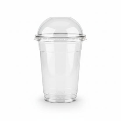 PLA transparent glass 300ml front view