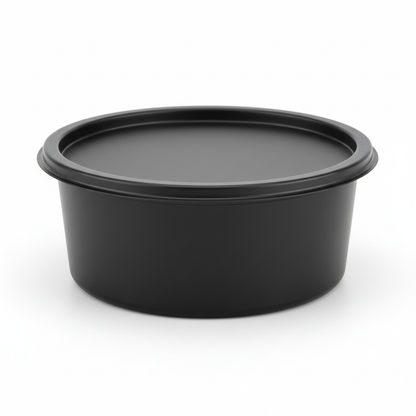 Black PLA food container 100ml