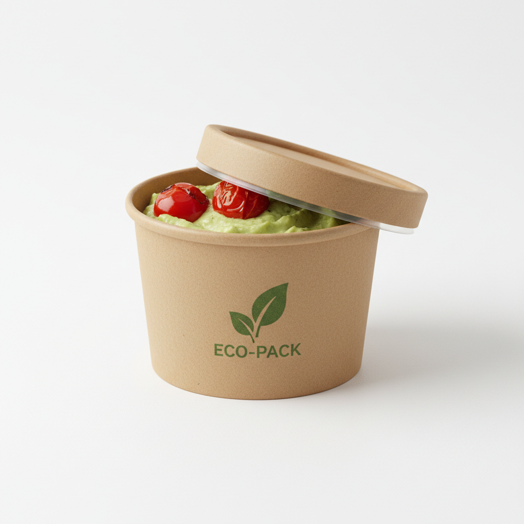 Kraft paper food container 250ml