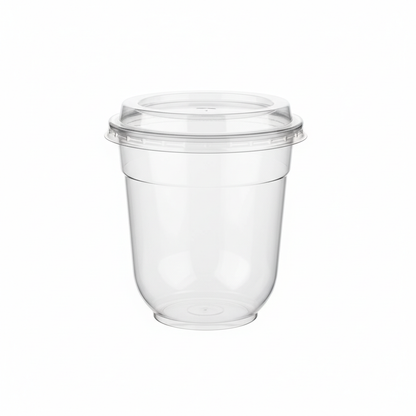 Transparent PLA glass 300ml with clear lid