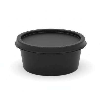 Black PLA food container 50ml