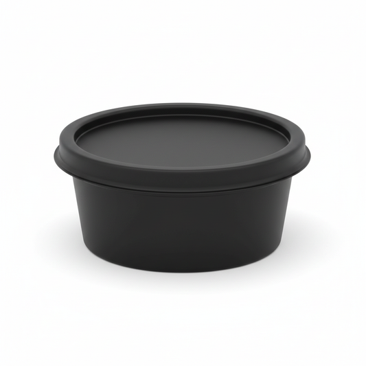 Black PLA food container 50ml