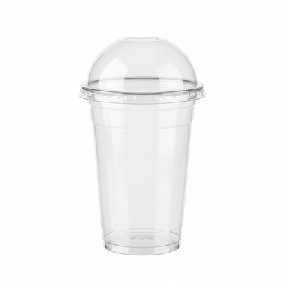 PLA transparent glass 500ml front view