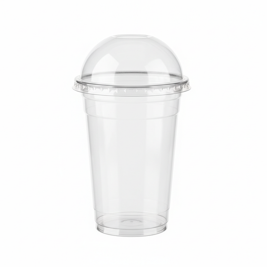 PLA transparent glass 500ml front view